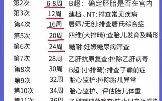 孕期产检次数有讲究？不同阶段该查哪些项目？频率如何安排才科学？