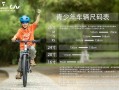 儿童自行车尺寸怎么算