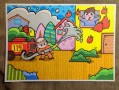 儿童画火灾图片大全，这些作品如何引导孩子理解火灾安全与防护？