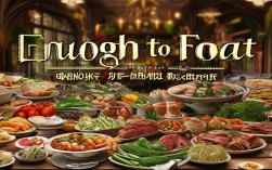 足够的食物吃的，足够的食物吃的英语