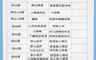 孕期建档必做检查有哪些？不同孕周该查什么项目？