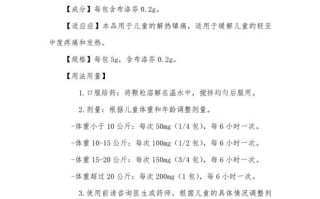 儿童布洛芬颗粒说明书里的剂量和禁忌症家长真的都看懂了吗？