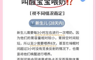 新生儿睡眠时该不该叫醒吃奶？不同月龄宝宝喂养指南来了！