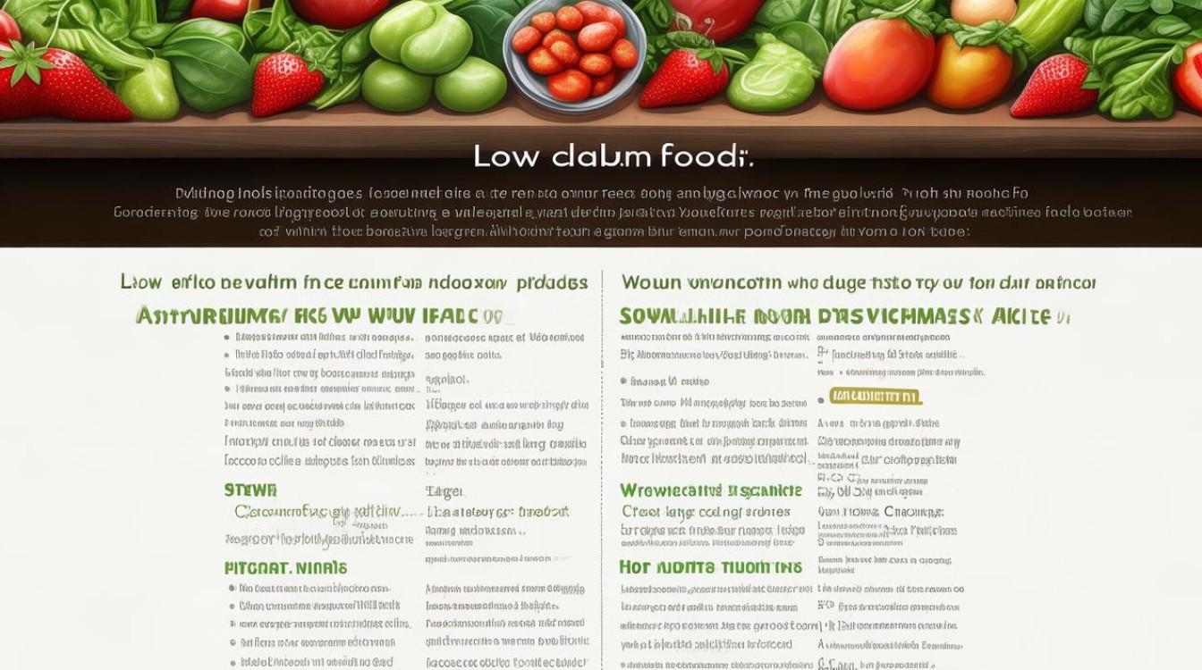低钙食物有哪些？如何科学选择与搭配？-图1