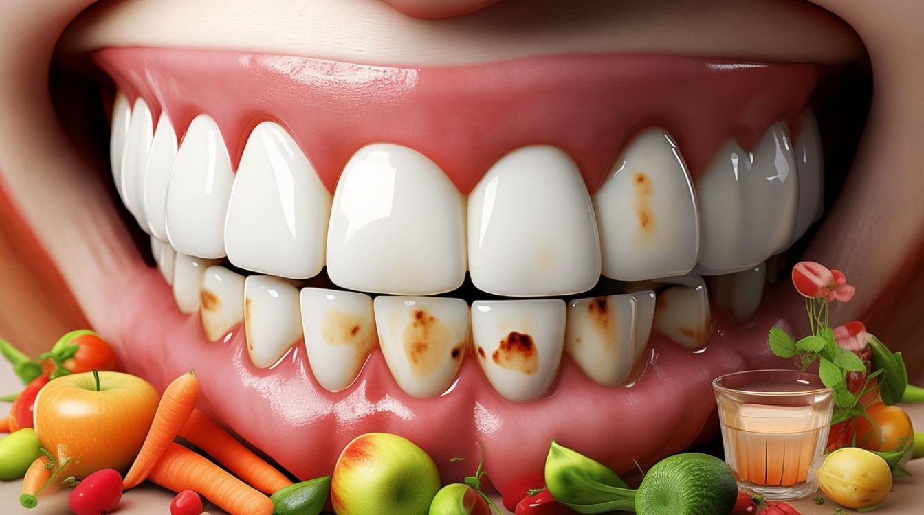 如何通过饮食预防牙齿食物渍？-图1