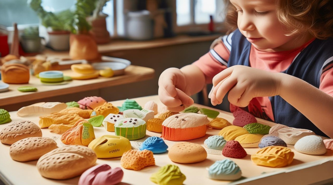 橡皮泥手工制作食物如何结合创意与饮食健康？-图1