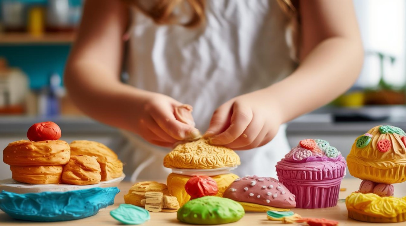 橡皮泥手工制作食物如何结合创意与饮食健康？-图2