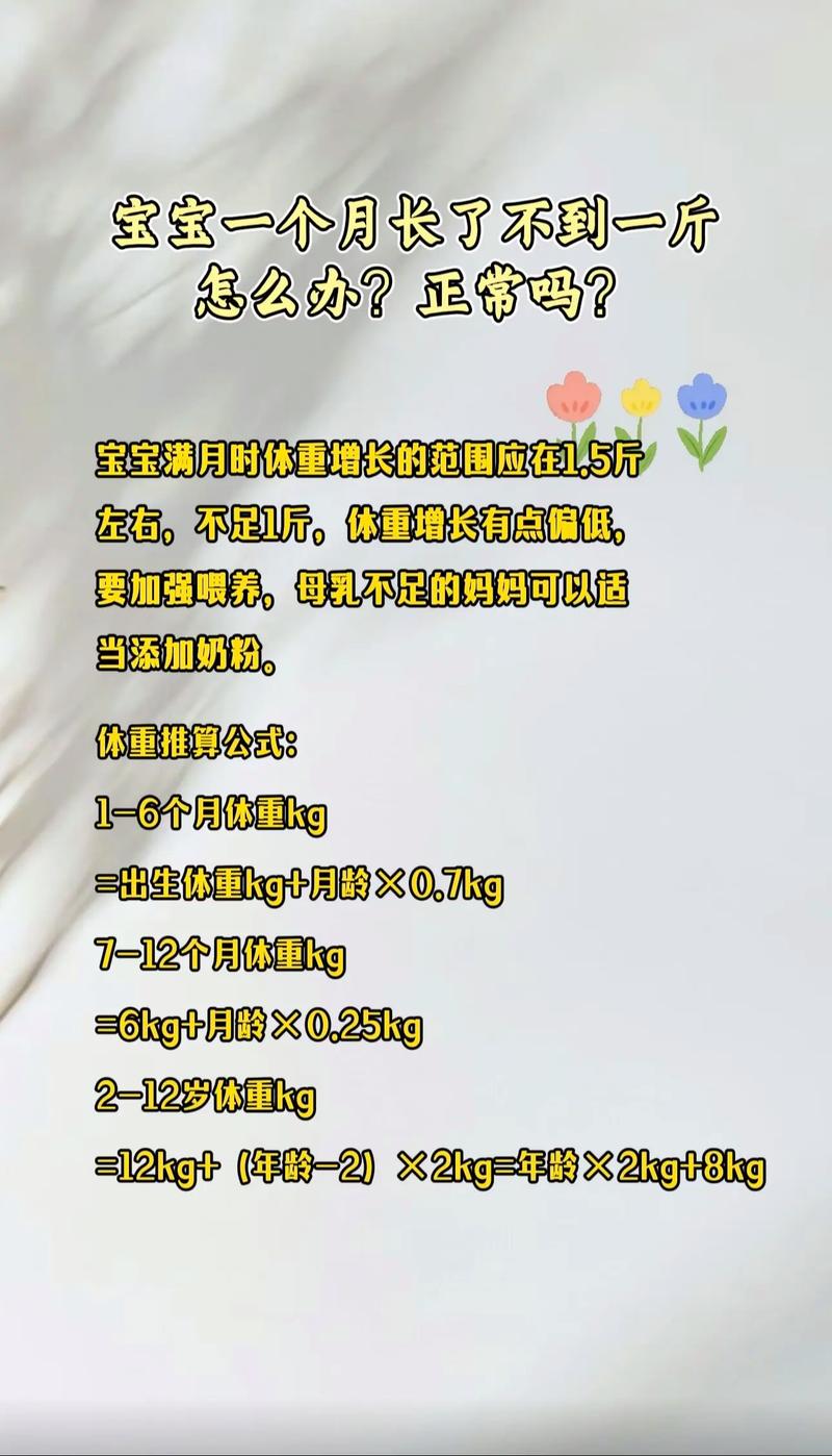 新生儿一月正常长几斤？-第1张图片-中州医学会
