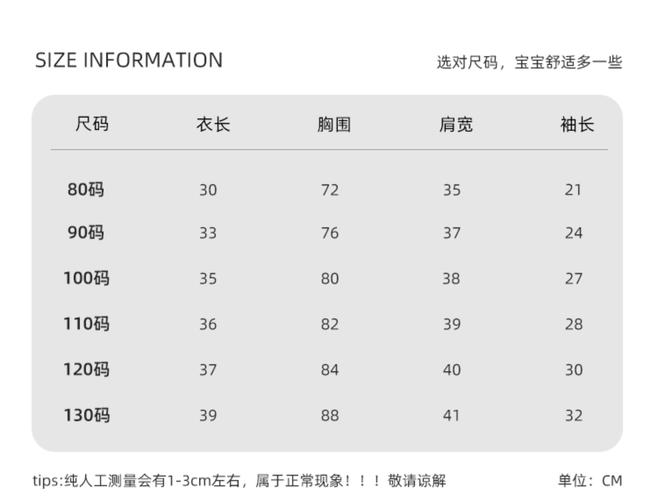 儿童130码衣服对应身高多少厘米?-第2张图片-中州医学会 儿童130码衣服对应身高多少厘米?-第2张图片-中州医学会