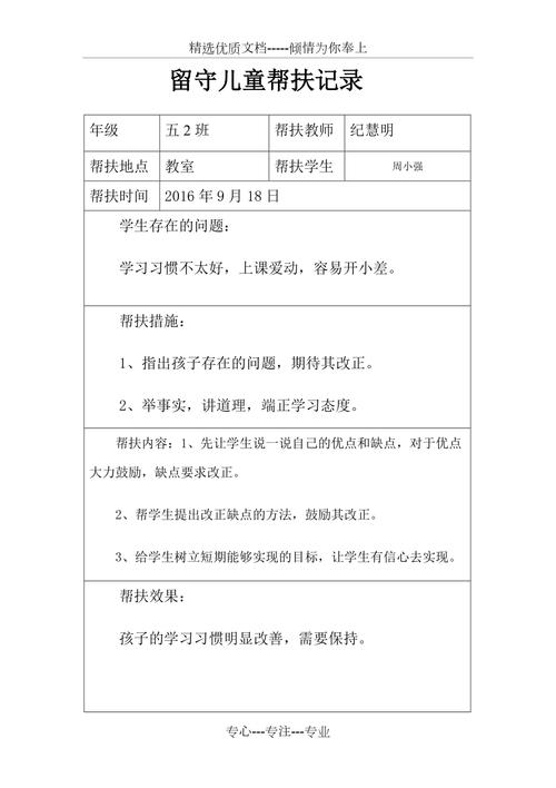 一年级留守儿童帮扶记录,如何精准识别需求并构建长效关爱机制?-第1张图片-郑州医学网 一年级留守儿童帮扶记录,如何精准识别需求并构建长效关爱机制?-第1张图片-郑州医学网