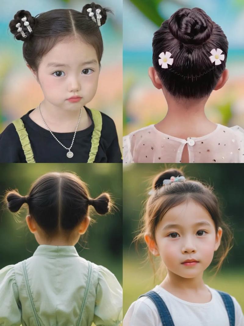 儿童简单丸子头怎么扎？步骤超详细，新手妈妈一看就会！-第2张图片-郑州医学网