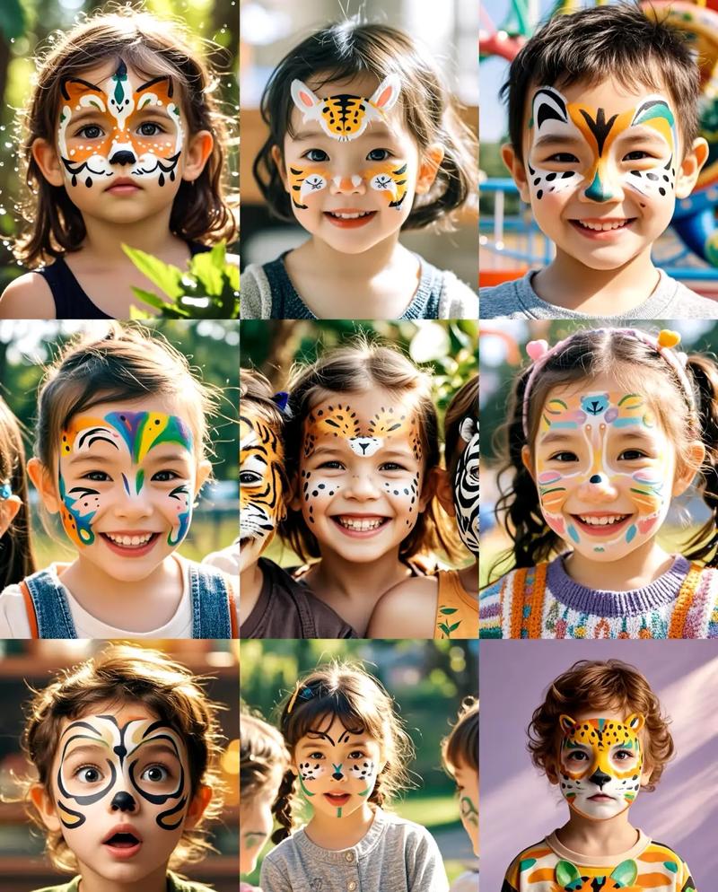 儿童脸部彩绘简单图片有哪些？新手家长如何快速上手？-第3张图片-郑州医学网