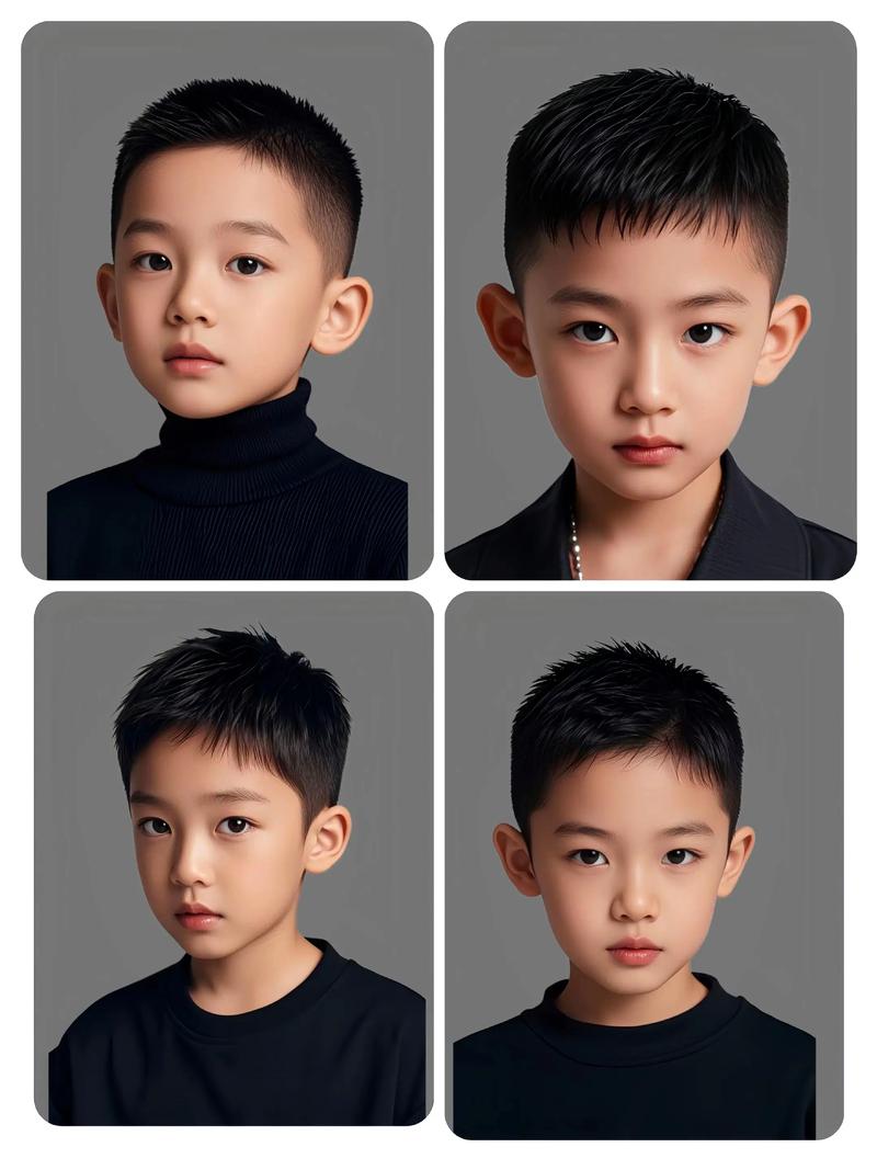 儿童男童发型图片大全，不同脸型适合哪些发型？-第2张图片-郑州医学网