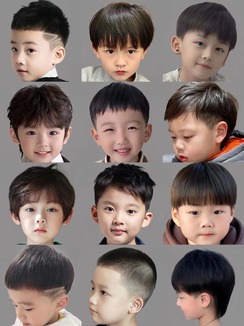 儿童男童发型图片大全，不同脸型适合哪些发型？-第3张图片-郑州医学网