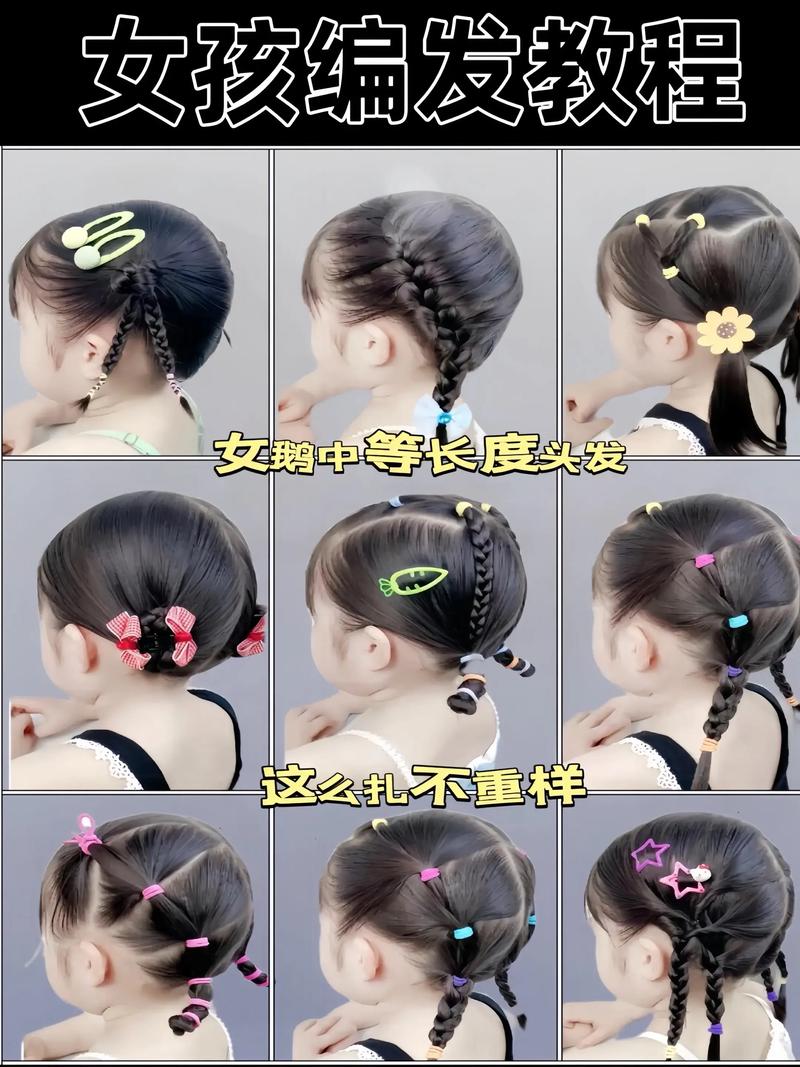 新手妈妈必看！儿童宝宝编发教程图解，从基础到可爱造型，你会了吗？-第2张图片-郑州医学网