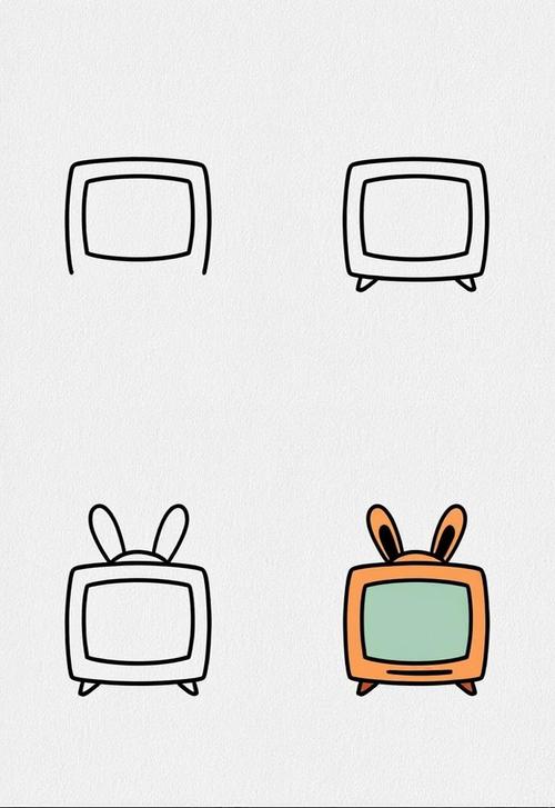 儿童画电视机图片大全，孩子笔下的电视机藏着怎样的童趣与想象？-第1张图片-郑州医学网