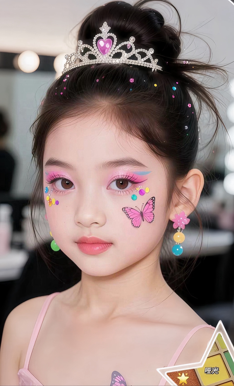 儿童眼睛亮粉化妆该注意什么？安全又好看的亮粉妆怎么画？-第1张图片-郑州医学网