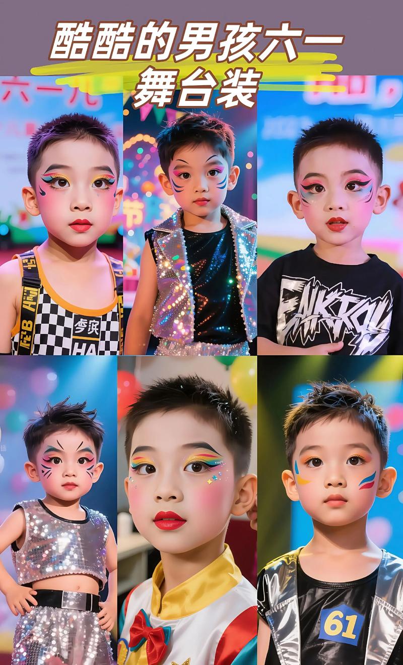 男童舞台妆图片大全，如何根据年龄段选择合适妆容？-第1张图片-郑州医学网