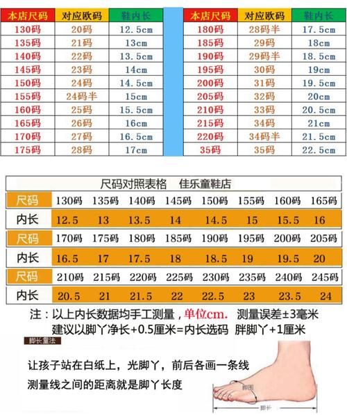 中国儿童鞋尺码对照表，不同品牌尺码差异大，家长该如何精准选择？-第3张图片-郑州医学网