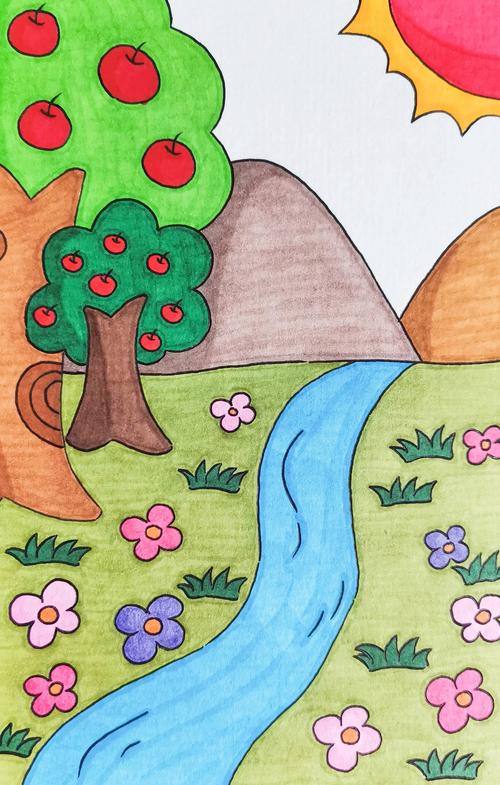 美丽的秋天儿童画里藏着哪些童趣与秋天的秘密色彩呢？-第3张图片-郑州医学网