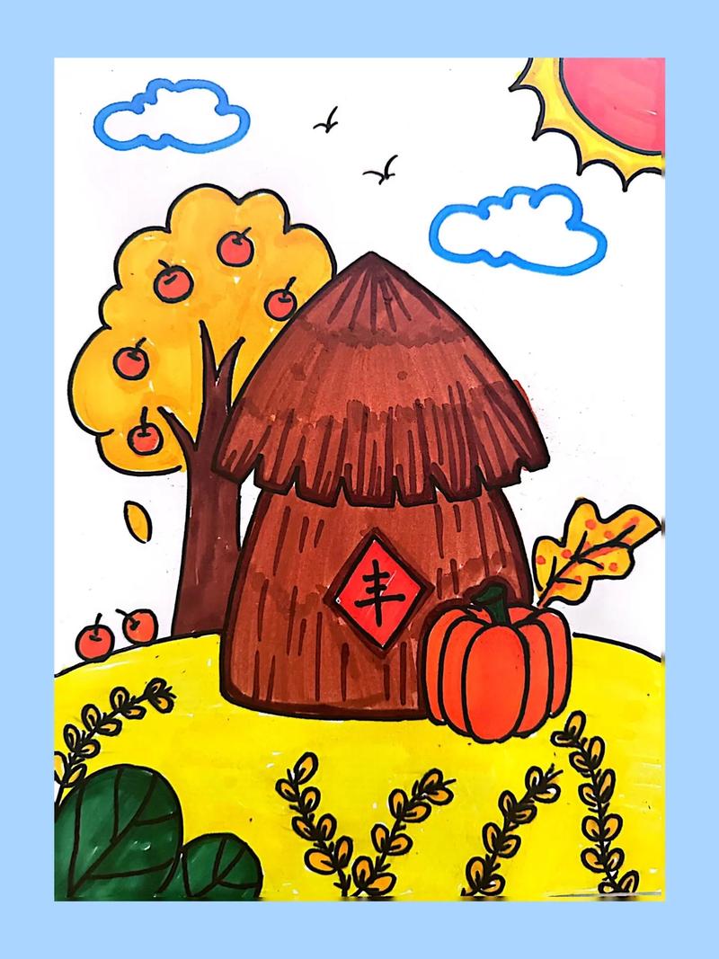 儿童画秋天的图画大全-第1张图片-郑州医学网
