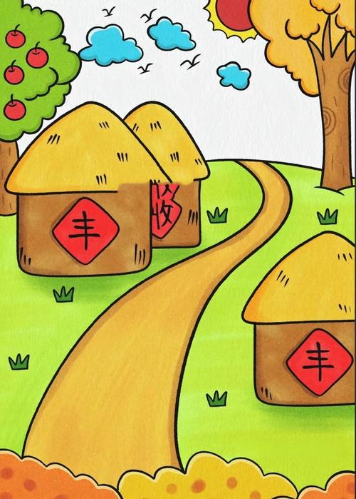 想教孩子画一幅简单又好看的秋天儿童画？这些美丽的秋天绘画素材千万别错过！-第2张图片-郑州医学网