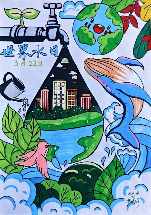 儿童节约用水绘画作品如何传递环保理念并激发行动意识？-第3张图片-郑州医学网
