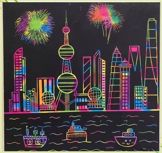 儿童刮画作品图片大全，如何引导孩子创作出更有创意的刮画作品？-第2张图片-郑州医学网