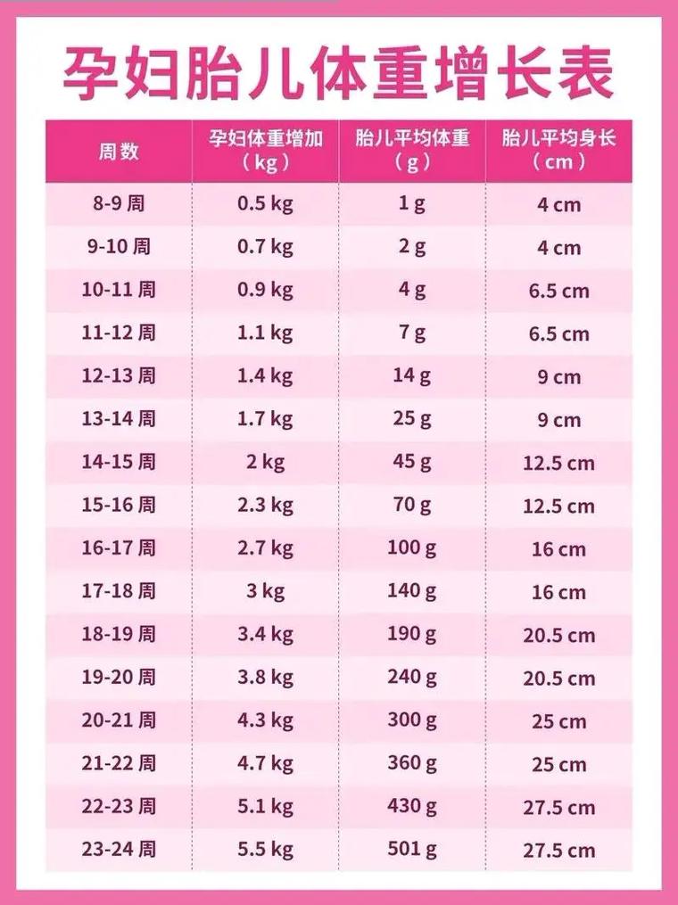 孕期体重每周增长标准-第1张图片-郑州医学网