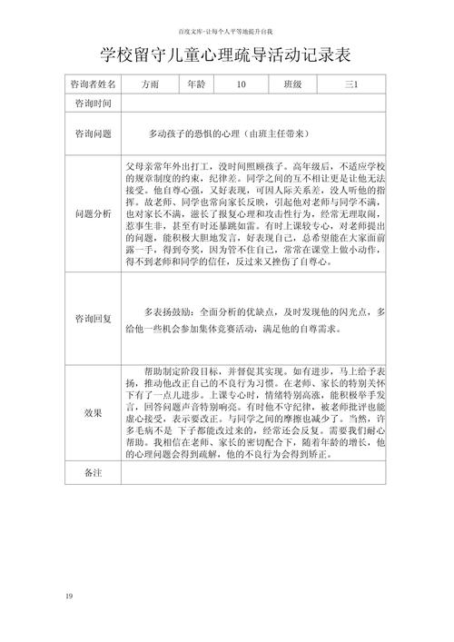 留守儿童活动记录内容应如何设计才能全面反映其真实需求与成长变化？-第1张图片-郑州医学网