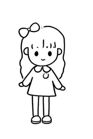 儿童自画像简笔画女孩的创作背后藏着怎样的童真密码？-第2张图片-郑州医学网