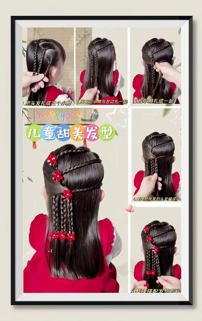 儿童头发扎法图解大全能轻松学会吗？有哪些适合小学生的可爱发型？-第1张图片-郑州医学网