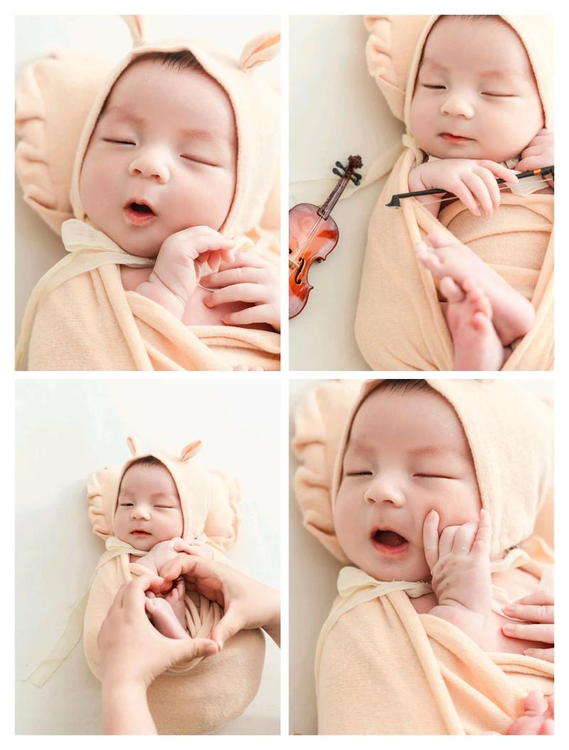 新生儿创意满月照图片，有哪些安全又出片的拍摄灵感？-第3张图片-郑州医学网