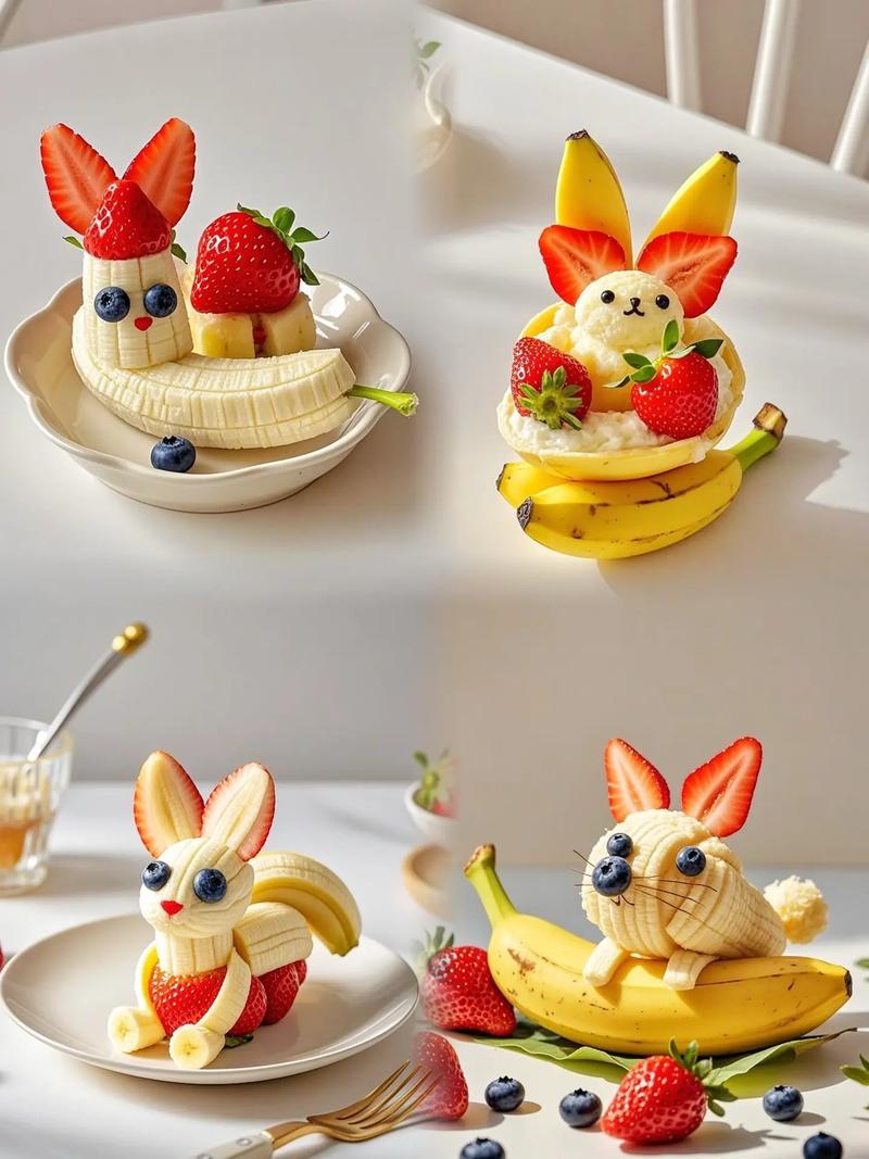 如何用水果做出可爱的儿童小兔子拼盘？需要哪些食材和步骤？-第1张图片-郑州医学网